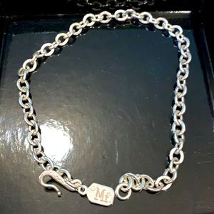 Silver chunky Mignon Faget necklace